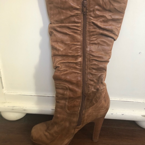 Jessica Simpson Shoes - Jessica Simpson Camel Slouch Boot Platforn Pump